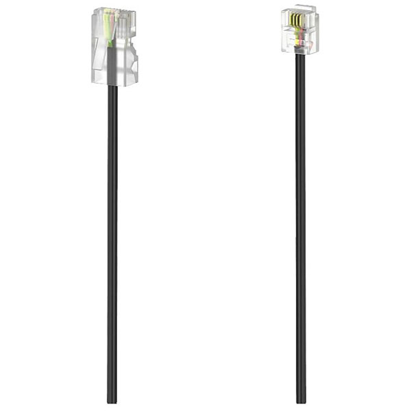 Hama 201142 Dsl Cable Rj11-rj45 Black 6m For Telephone/modem Conne...