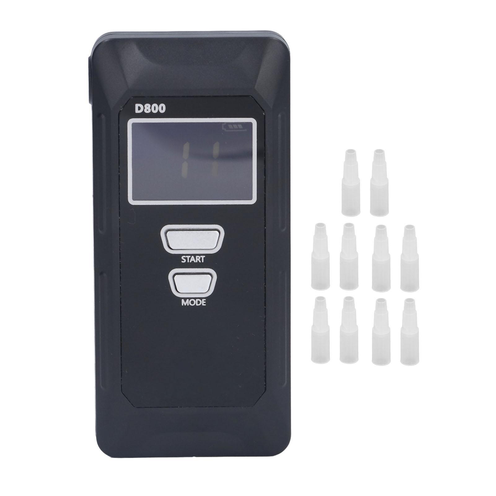 Konnwei Portable Breathalyzer High Accuracy Sound Alarm LCD Display Breath Alcohol Tester with MCU Control