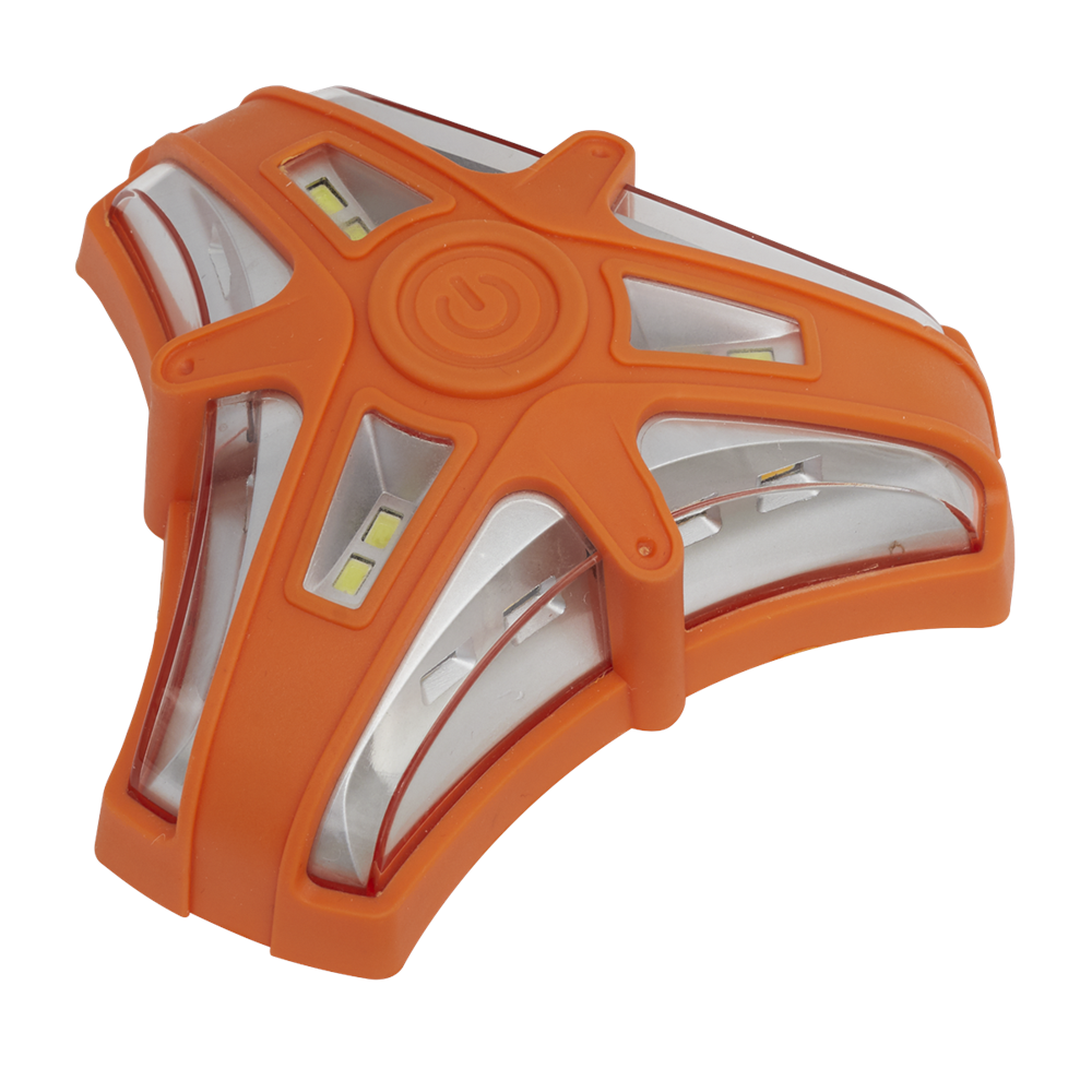 Sealey LED040 Rotating Warning Emergency Light 12 SMD LED + 6 SMD LED 3 x AAA Cell