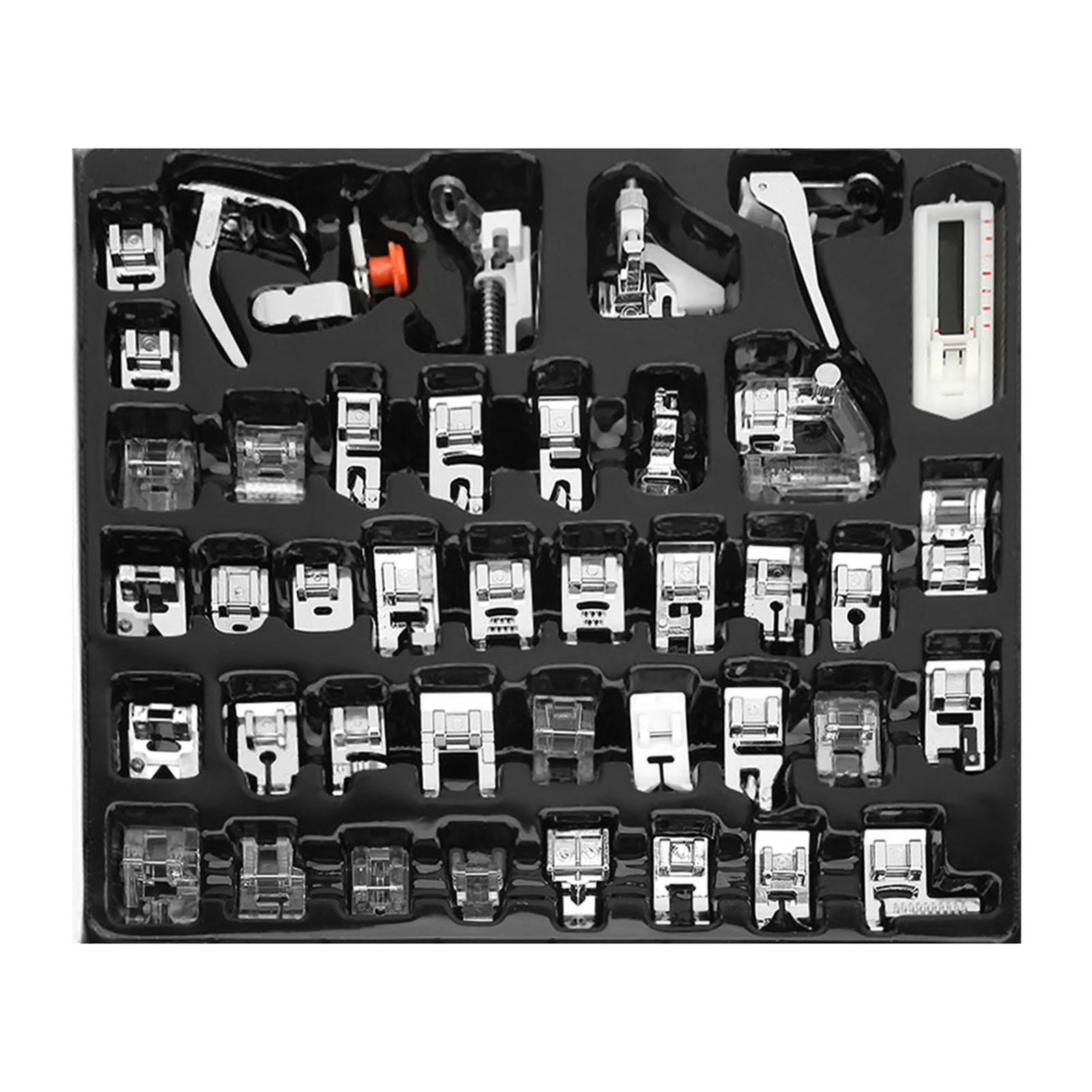 ZEBLAZE Household Sewing Machine Multifunction Presser Foot Set for Sewing Works(42Pcs)