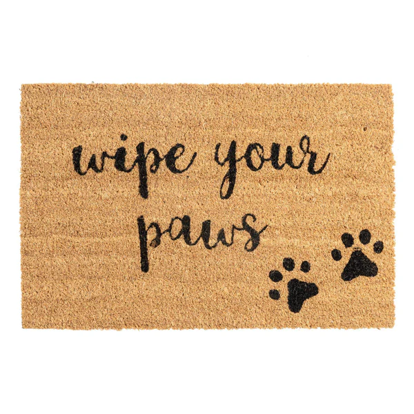 Coir Door Mat 60 x 40cm Paws