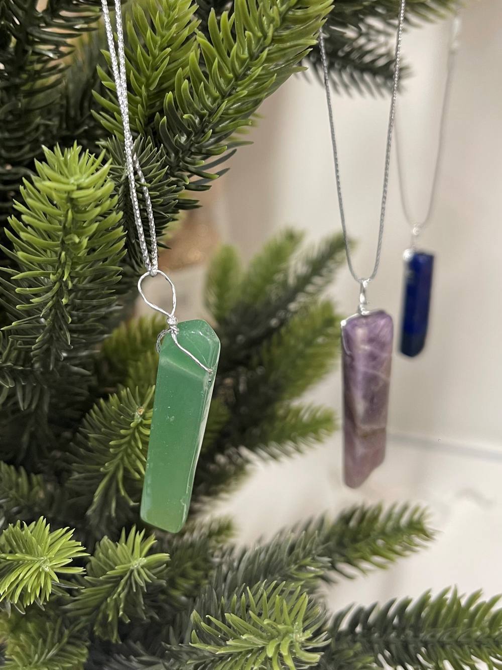 SVNX Crystal Christmas Tree Hanging Ornaments - 20pcs