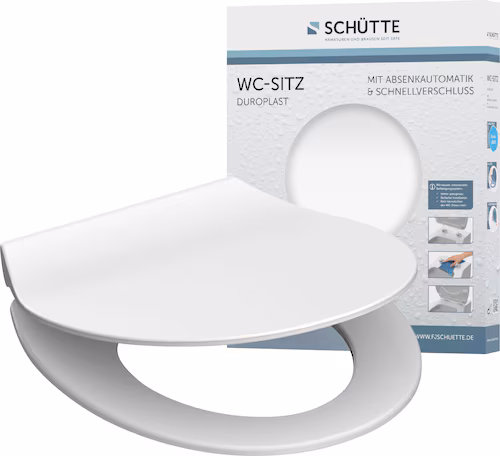 SCHÜTTE Toilet Seat SLIM WHITE Duroplast