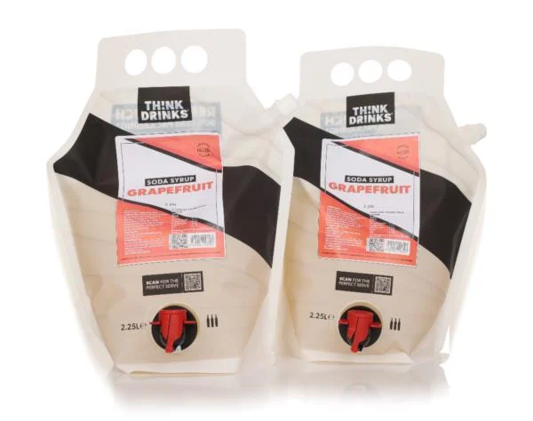 Think Drinks - Grapefruit Soda 2 x 2.25L Syrups and Cordials