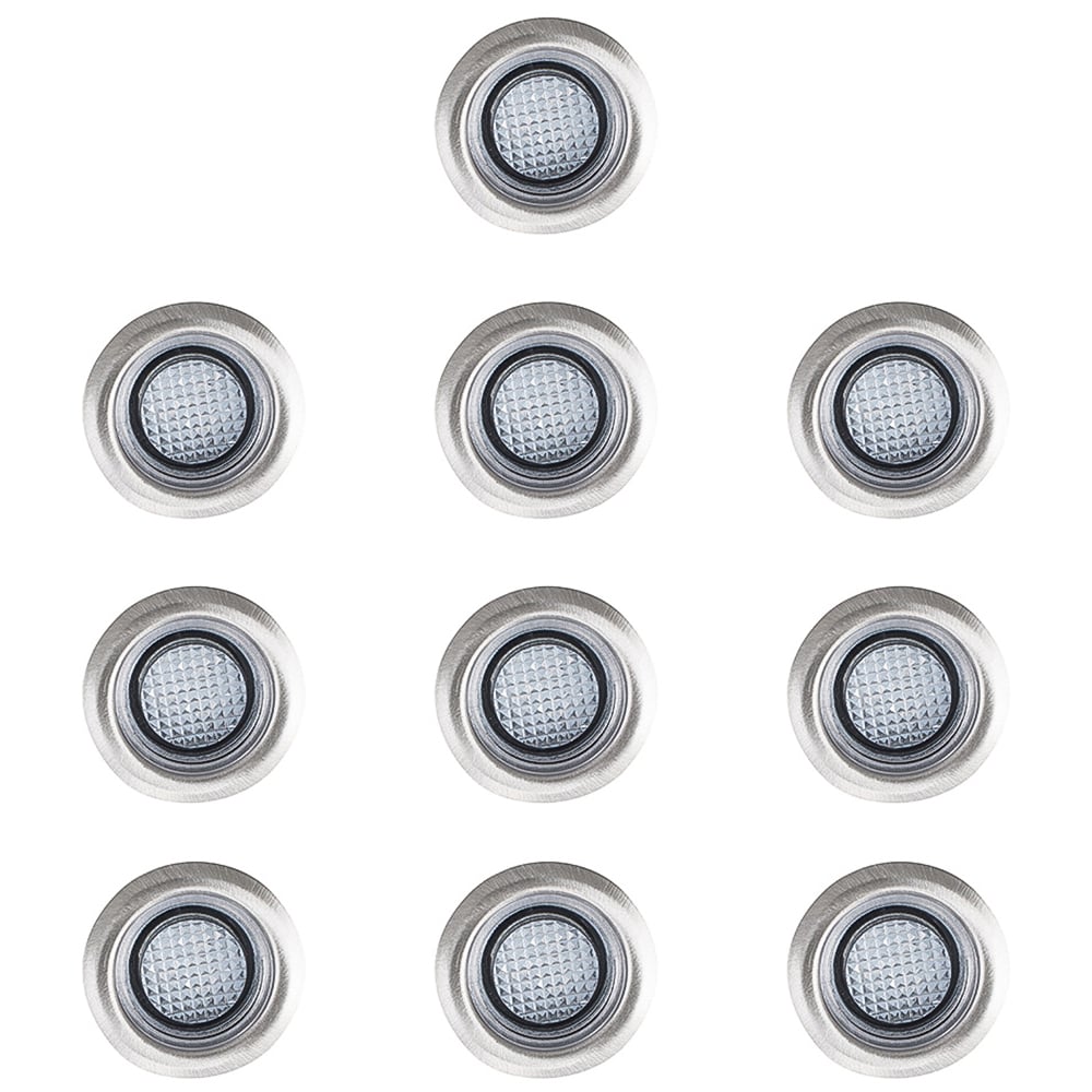 10 x 40mm Minisun White LED Decking Lights