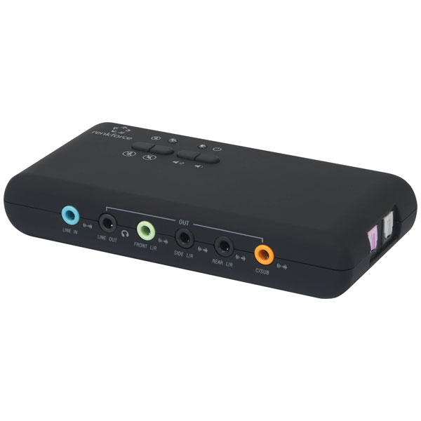 Renkforce RF-4750354 Sound card external headphone jacks PC audio ...