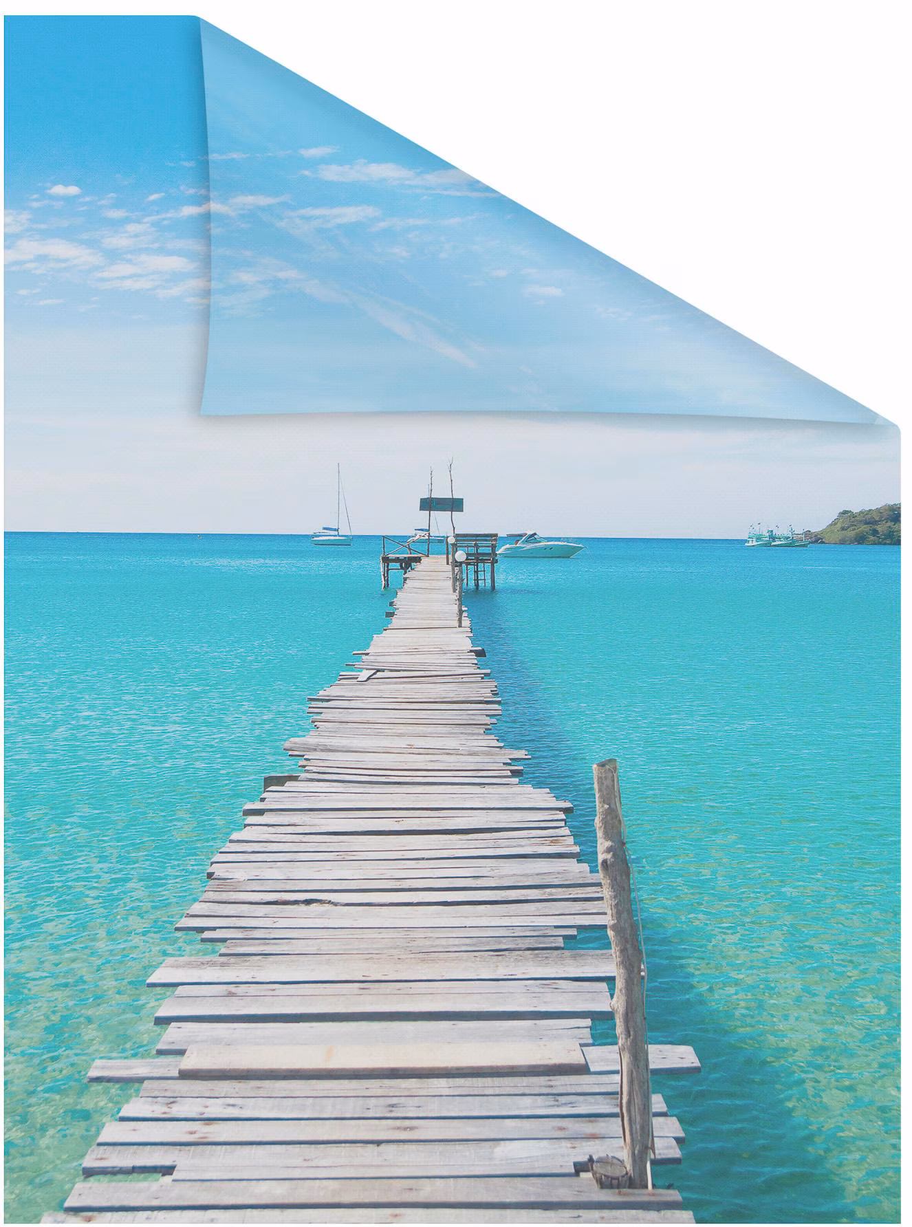 LICHTBLICK El Mar Window Decal blue,gray