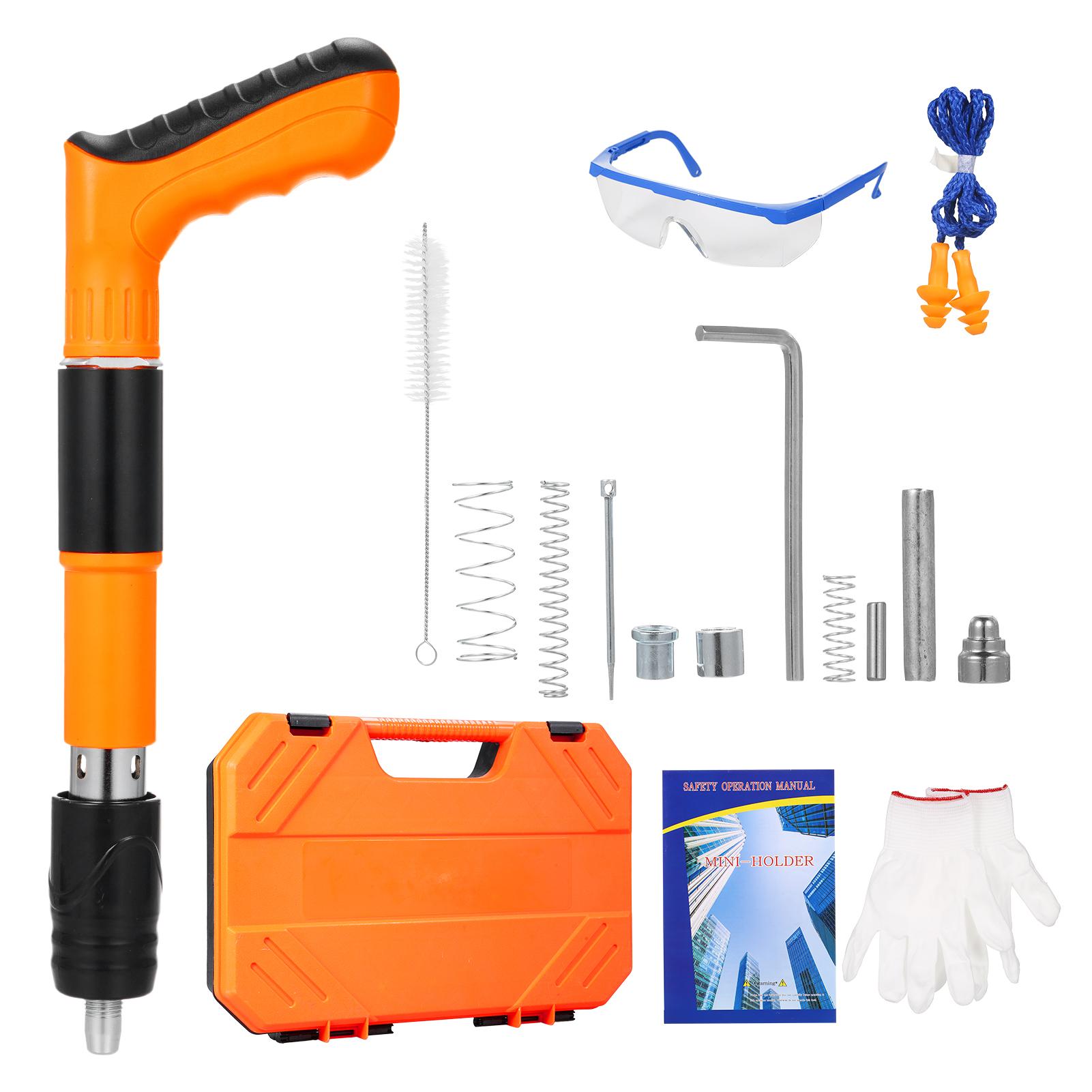 KKmoon Nail Wall Fastening Tool High-Pressure Nail Machine Manual Steel Nail Machine Strength Adjustable