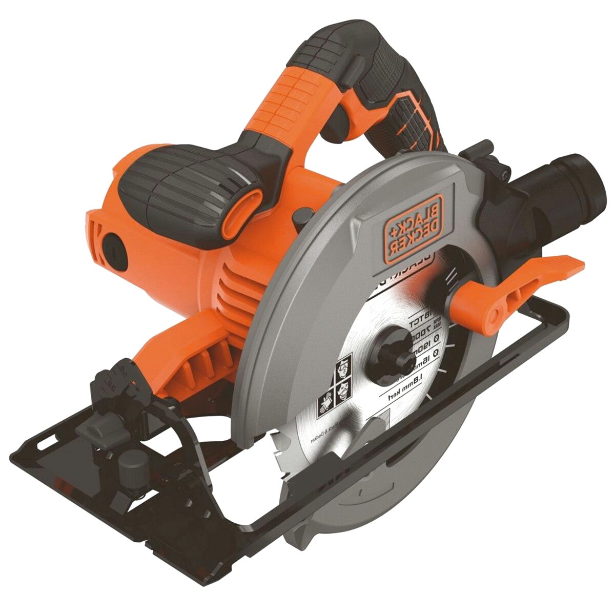 Black & Decker BLACK+DECKER  sega circolare 1500w lama 190mm taglio regolabile cs1550-qs