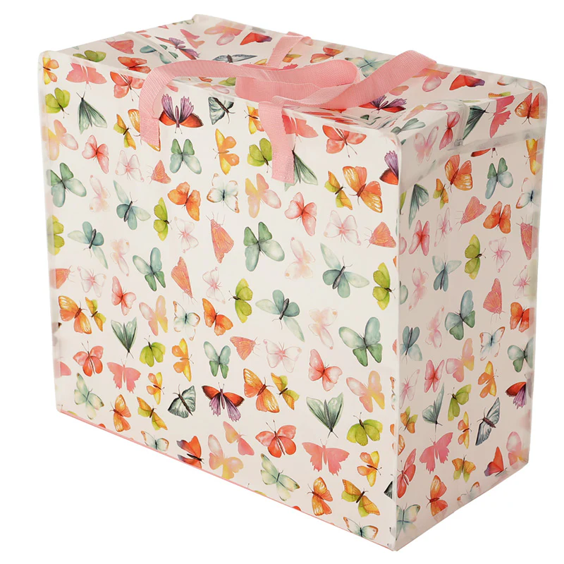 Puckator Butterfly House Laundry Storage Bag|pink