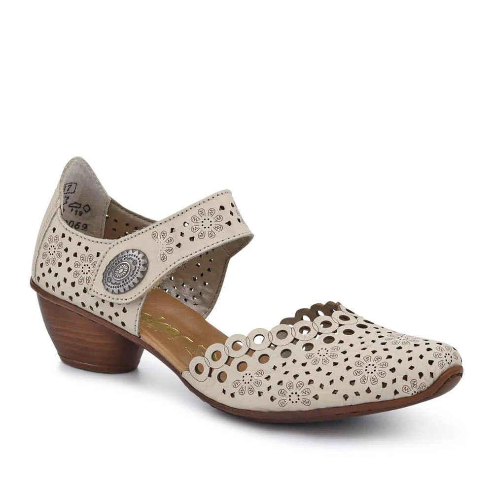Rieker Women's 'Pia' Mary Jane Court Shoes|Size: 7.5|cream