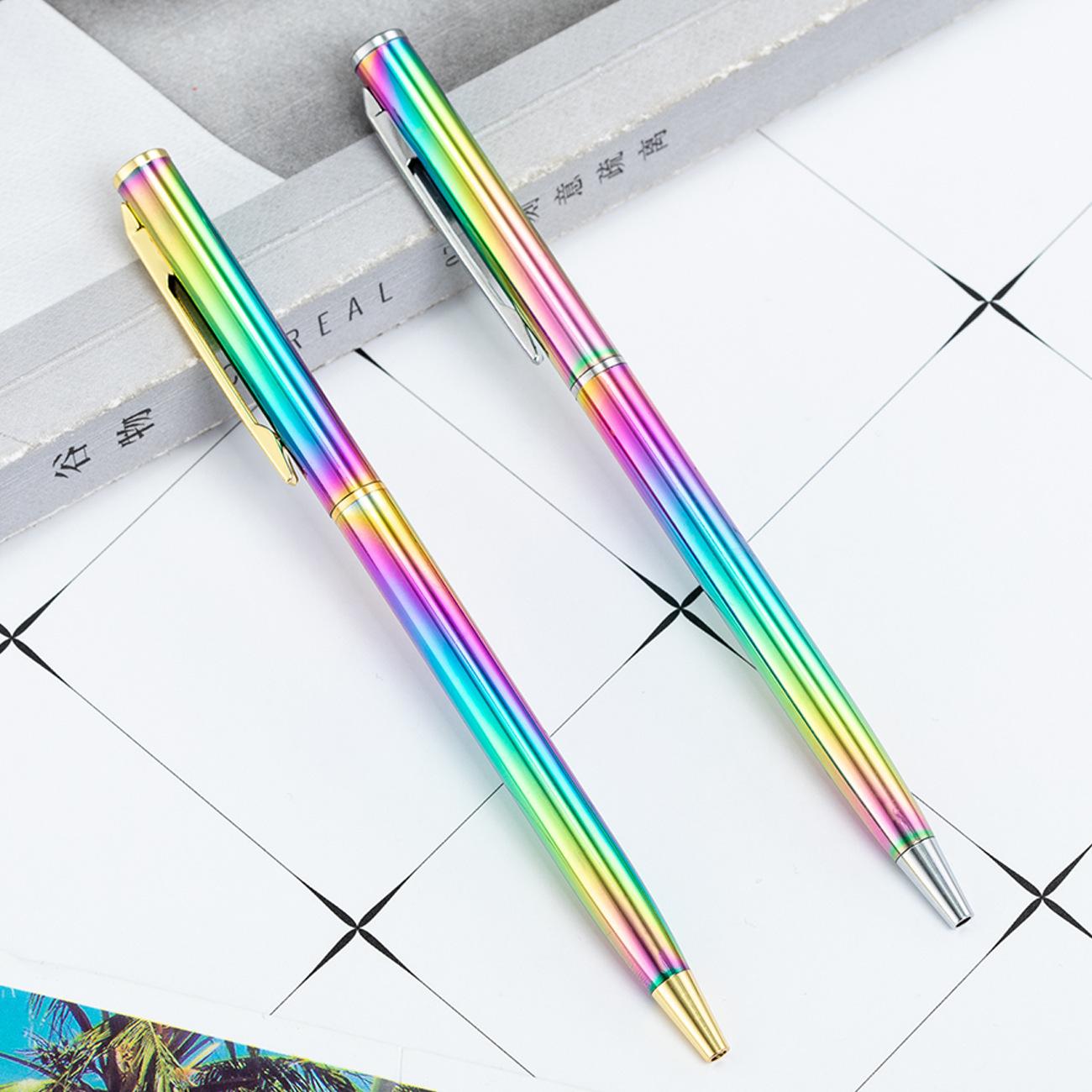 XYNN 1 Piece Creative Multicolor Ballpoint Pen Business Metal Office Pens School Stationery Office Supplies