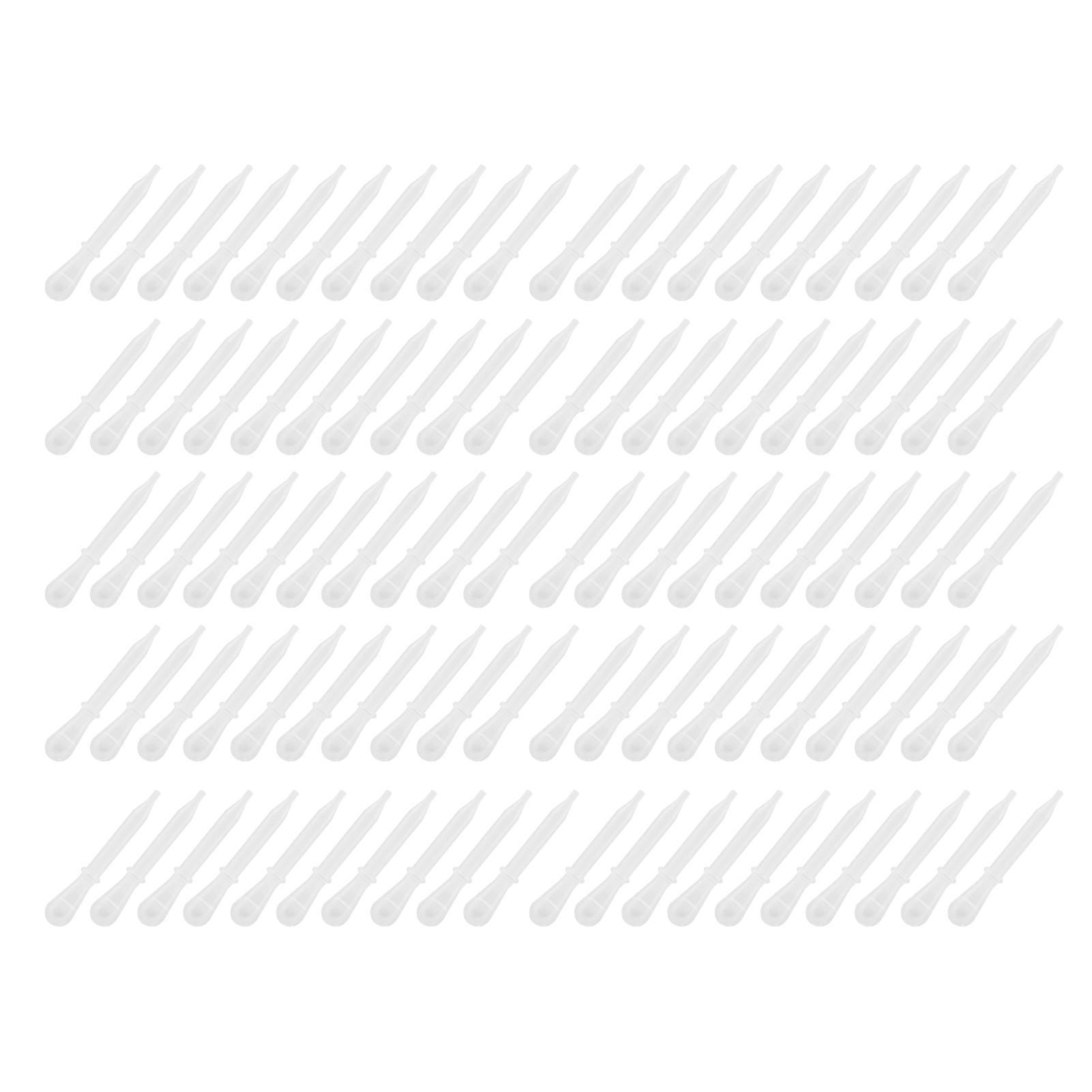 Automobile And Motorcycle Supplies 100 PCS Disposable Plastic Pipette Eye Droppers Transfer Liquids Mix Airbrush Paint