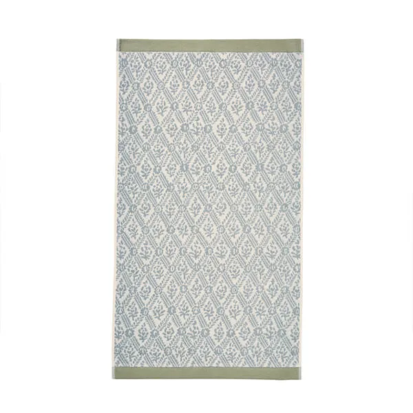 English Heritage St John's Trellis Bath Towel Silver