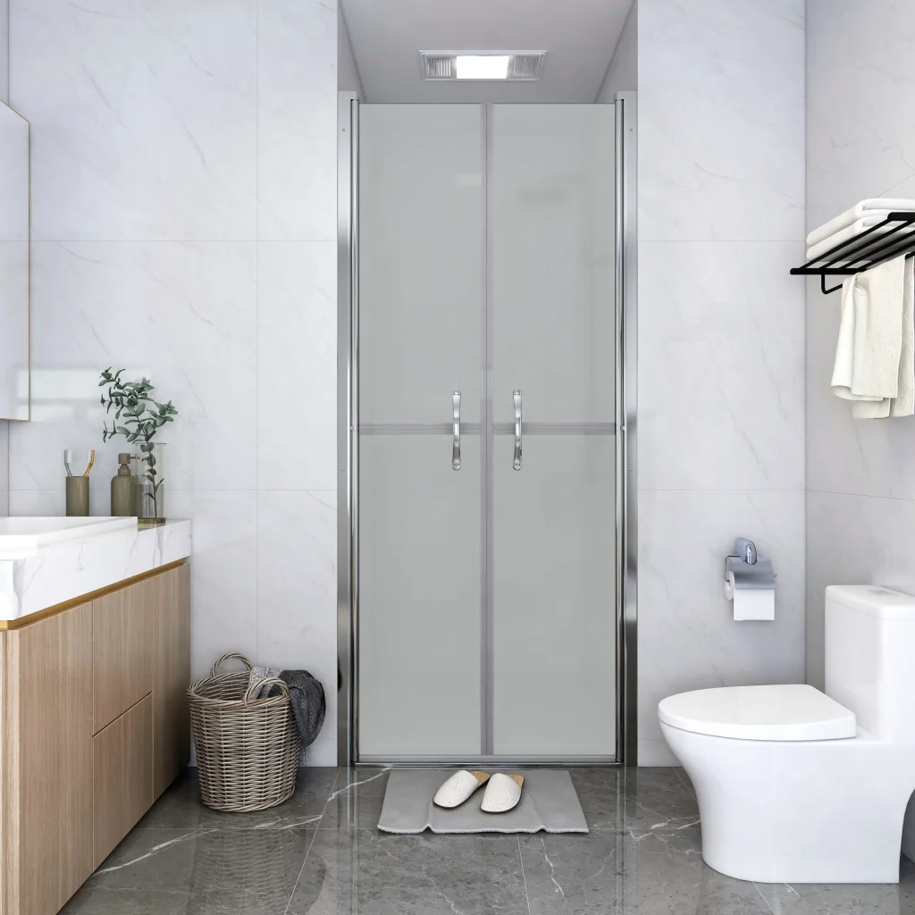 VidaXL Shower Door Frosted ESG 86x190 cm