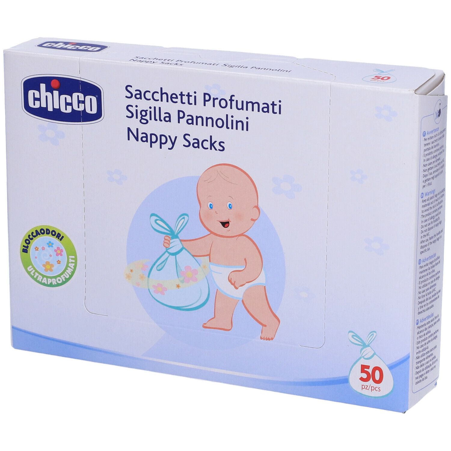 Chicco Nappy Sacks nappy bag with Fragrance 50 pc