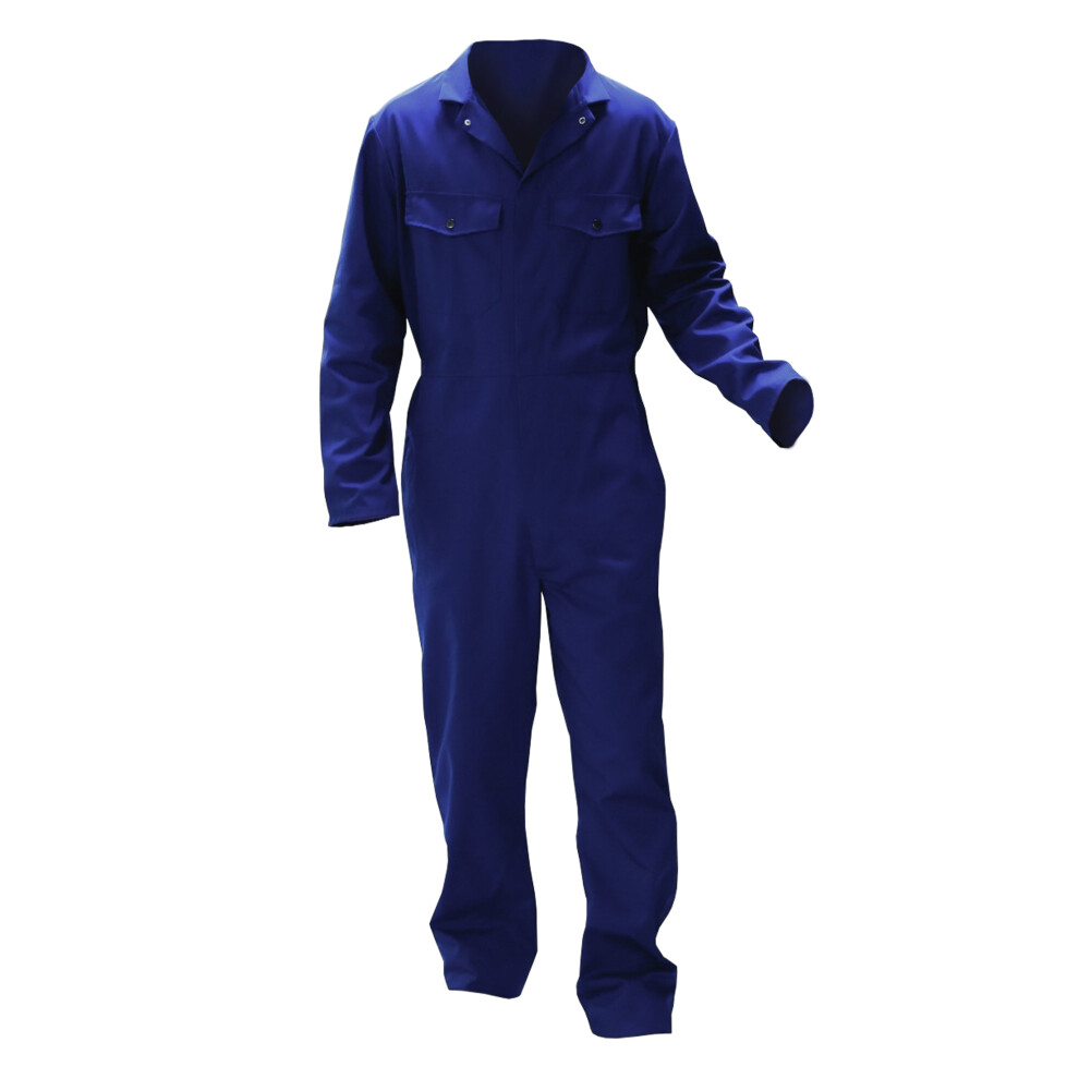Warrior Mens Stud Front Coverall (L/R) (Navy)
