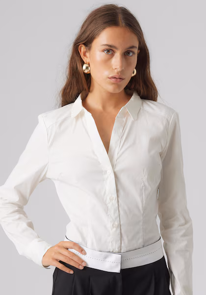 Vero Moda G-string Long Sleeved Shirt Women White