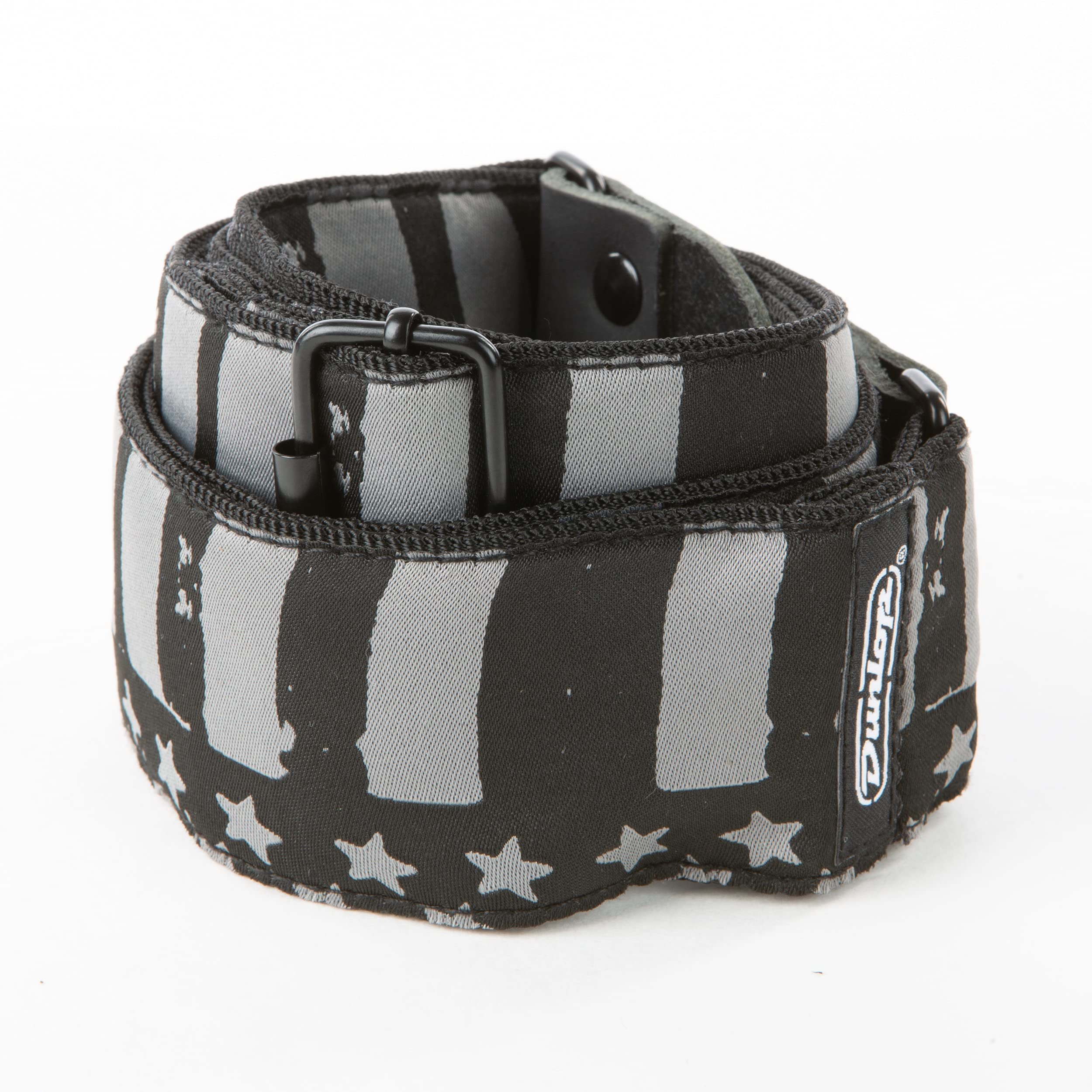 Dunlop Jim Dunlop Jacquard Stars and Stripes Guitar Strap (D6713) Black Gra