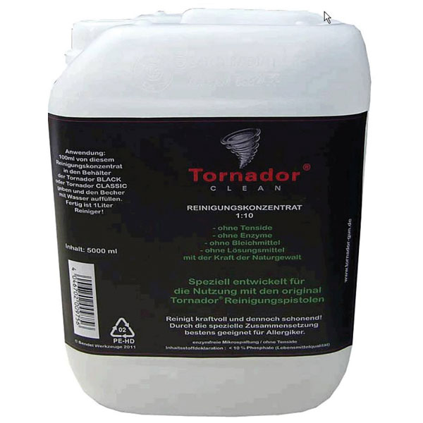 Tornador 877925 Clean Cleaner Concentrate 5L 1:10 VOC Content: 0