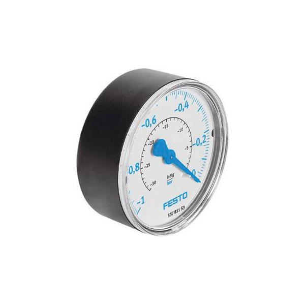 Festo R 1/4 Vacuum Pressure Gauge 0bar, VAM-63-V1/0-R1/4-EN, -1bar min