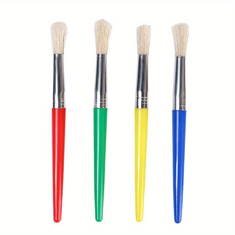 LCAuto Parts Paint Brushes Set Paint Brushes Round and Flat Paint Brushes for Acrylic Paint Washable Paint DIY graffiti paintbrush