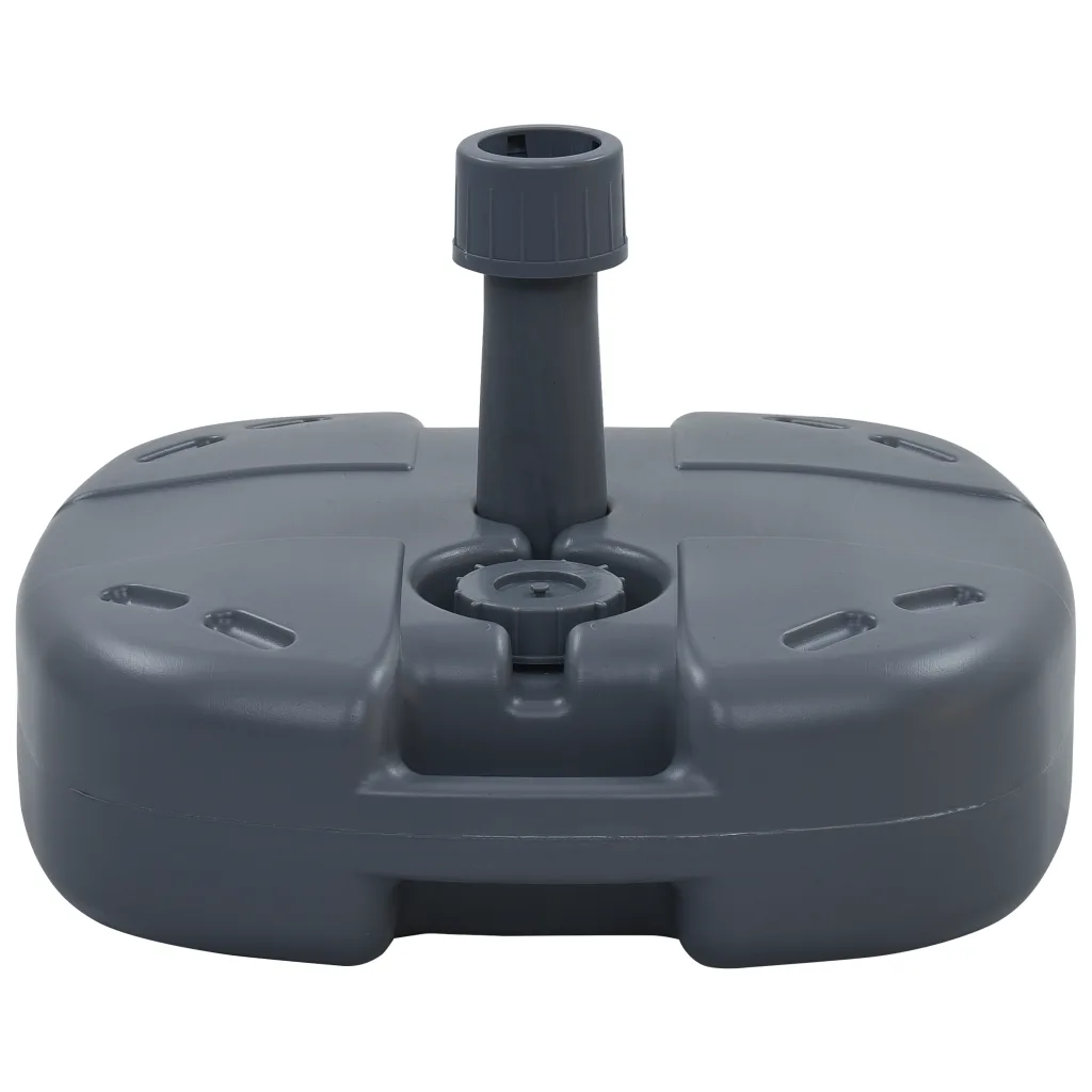 VidaXL Portable Umbrella Base Grey Sand/Water Filled