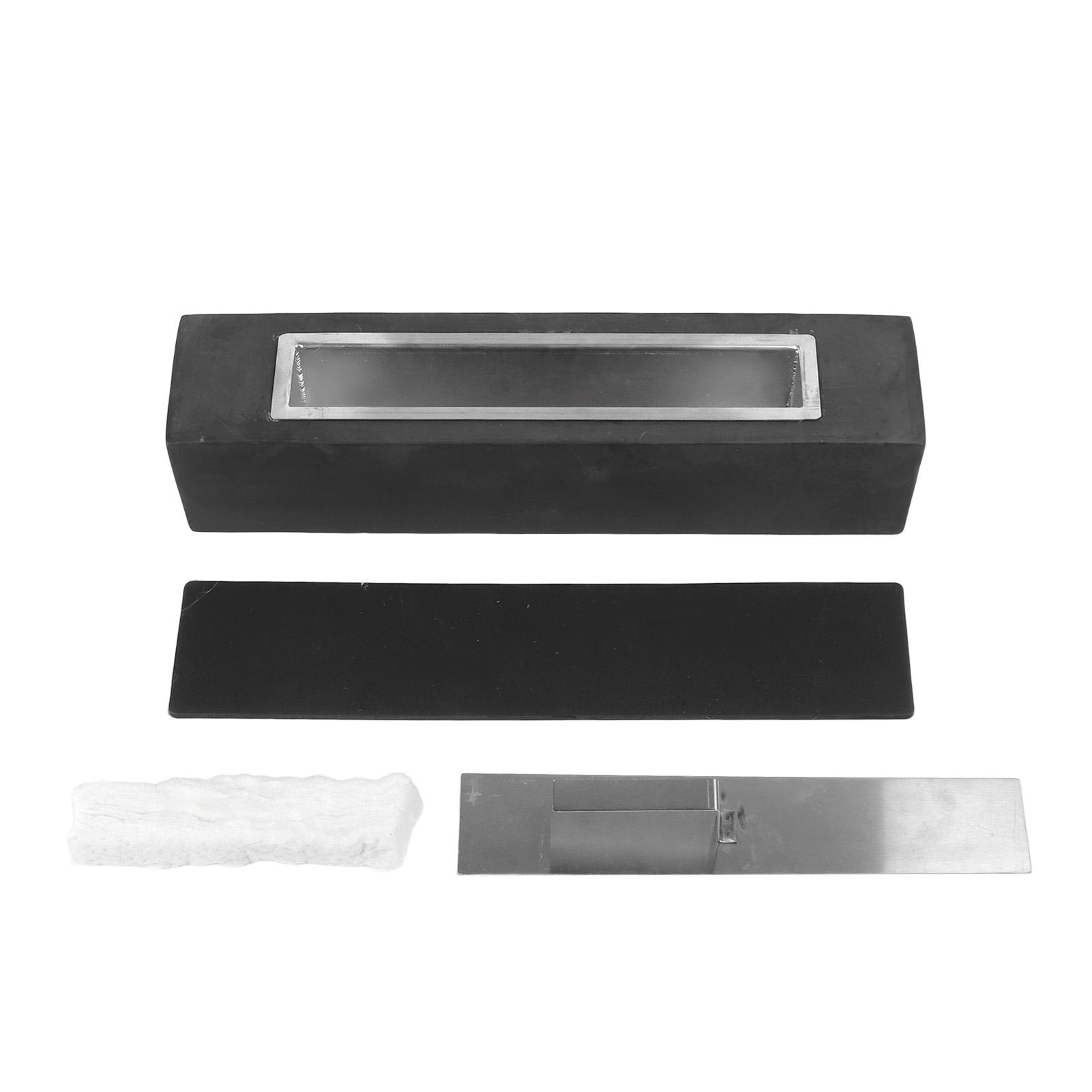 Vestidos Tabletop Fire Pit Innovative Safe Rectangular Portable Table Top Firepit for Heating Backyard