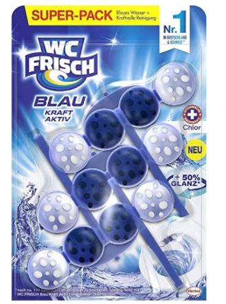 MANADA - HomeCare (de) Wc Frisch, Kraft Aktiv, Blau, Toilet Cleaning Suspension, 3 Pieces (product From Germany)