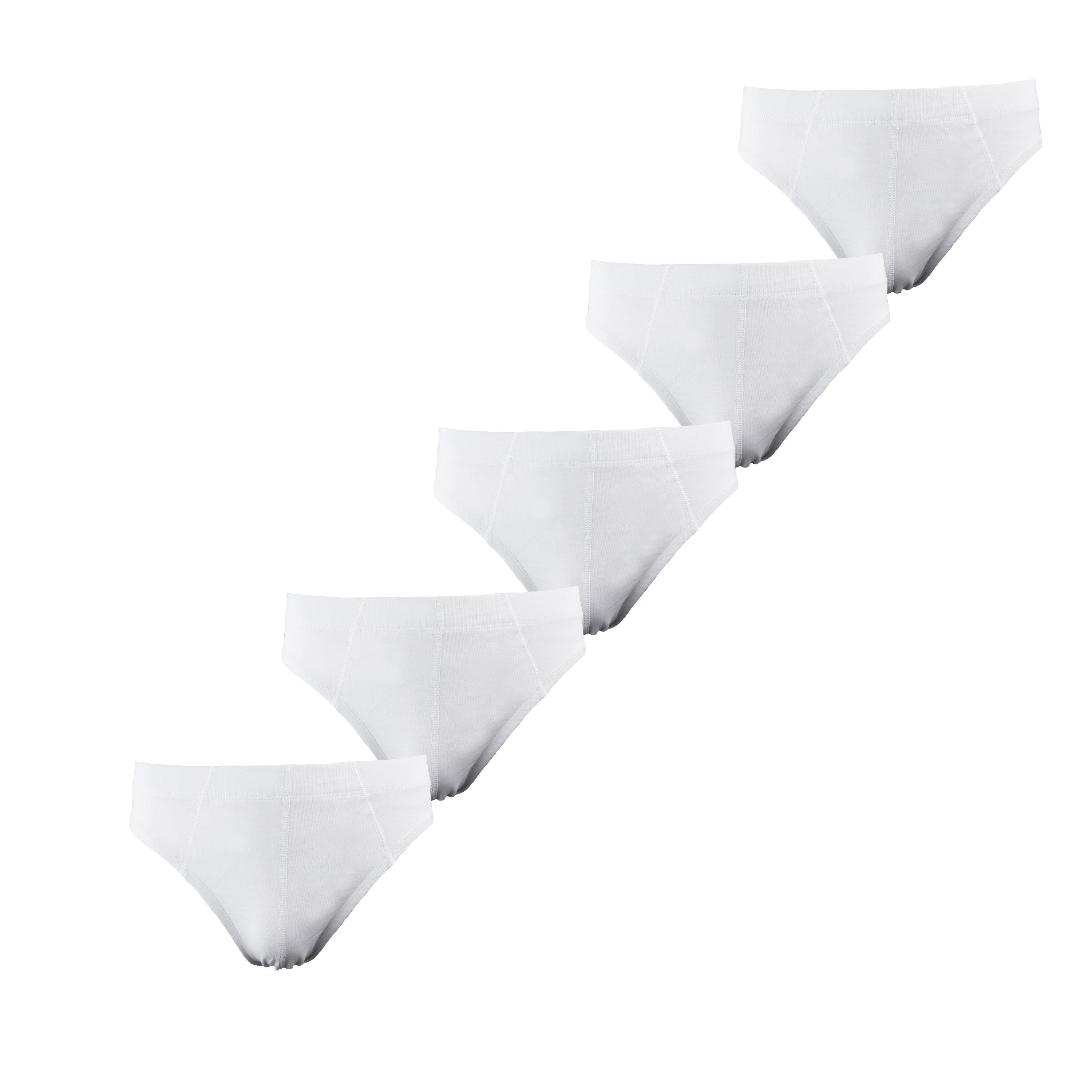 Donnay Essential Mens 5-Pack Briefs - White