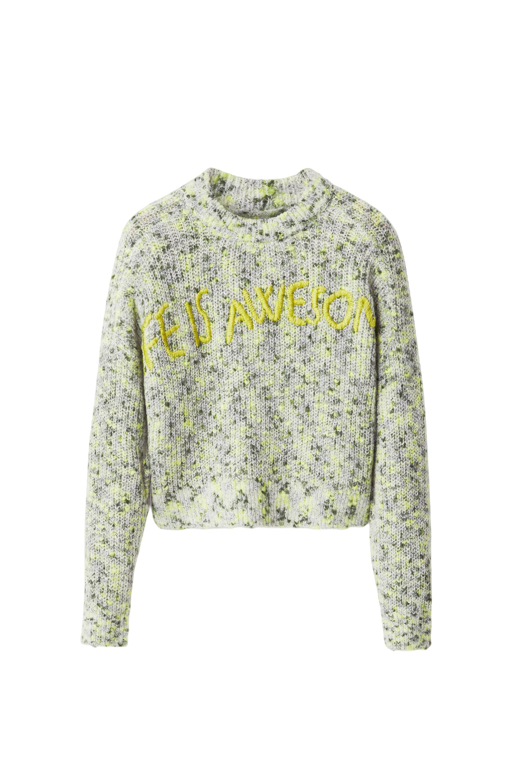 Desigual WoMens Knitwear In Green - Size Large