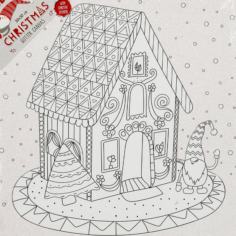 Craft Mania Gonk Glitter Canvas