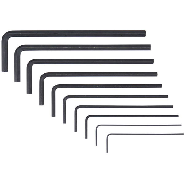 Donau Elektronik Donau 800 Allen Key Set Special Steel Black Metric & Inch Sizes 10...