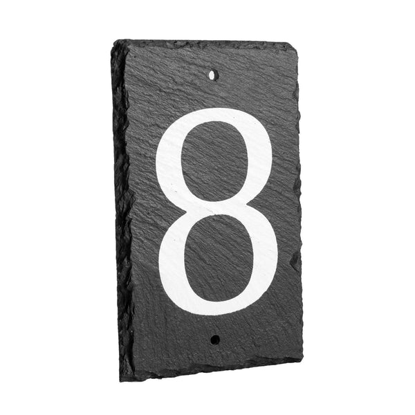 6 in. Surface/Flush Mount House Number black,white