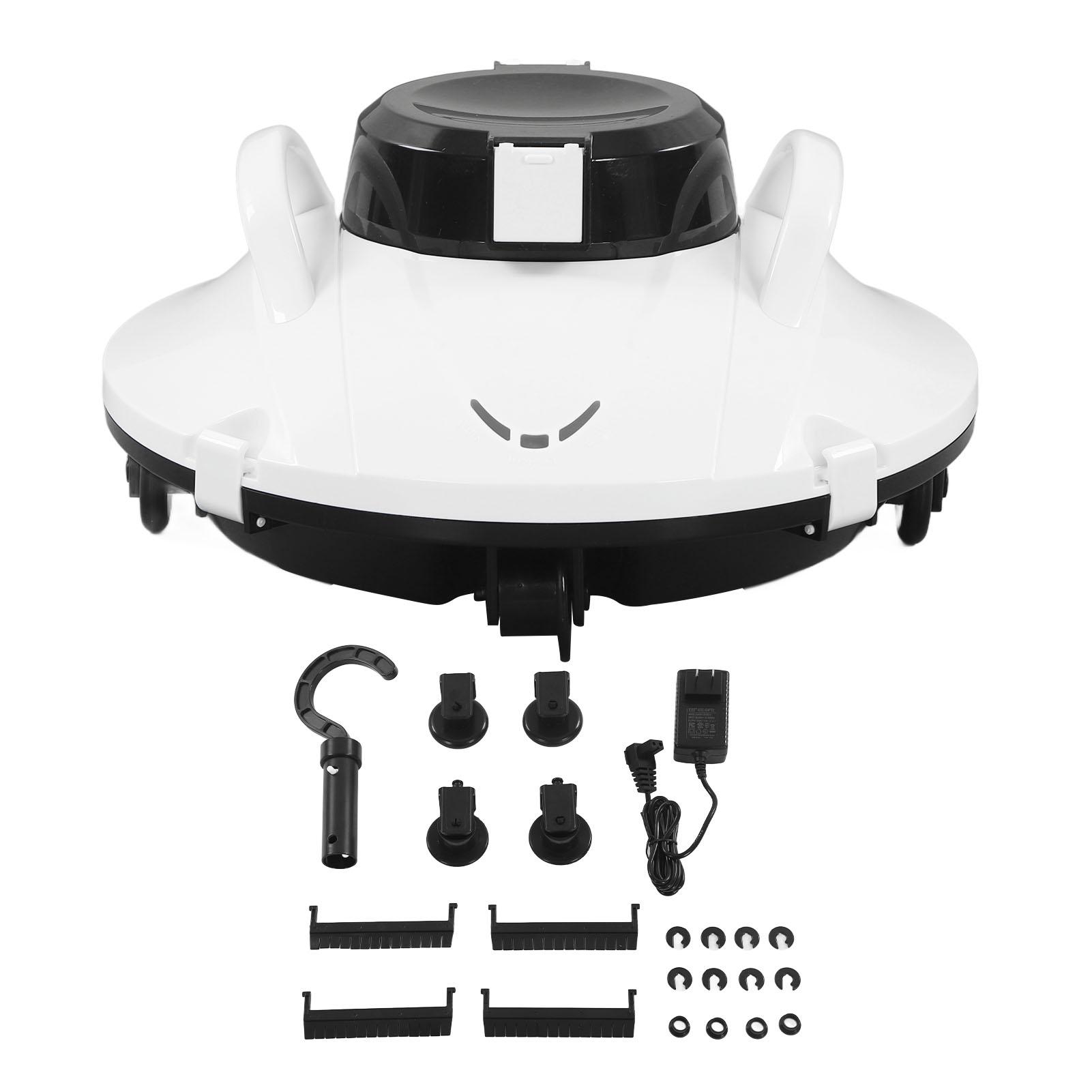 Vestidos Pool Vacuum Robotic 30W Cordless Pool Cleaner Auto Clean Strong Suction for Flat Pool Up to 914Spft