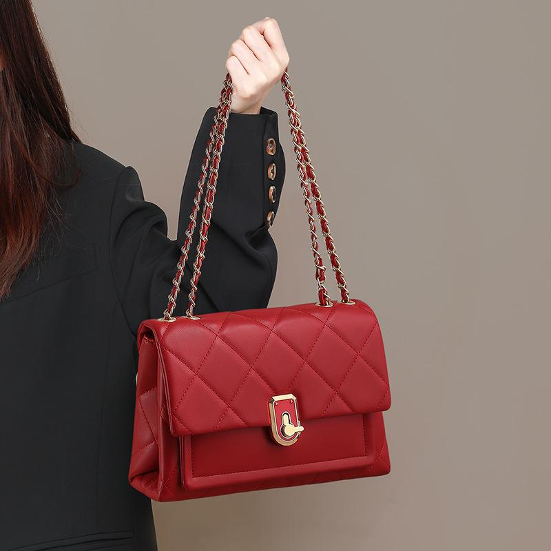 JMG Bags Cross Body Bag Female Foreskin Red Wedding Bridal Bags Hand Bill Shoulder Wedding Bag red