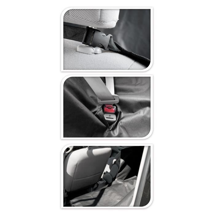 Emako Pets Collection Pet Car Seat Protection Cover 135x145 cm Black