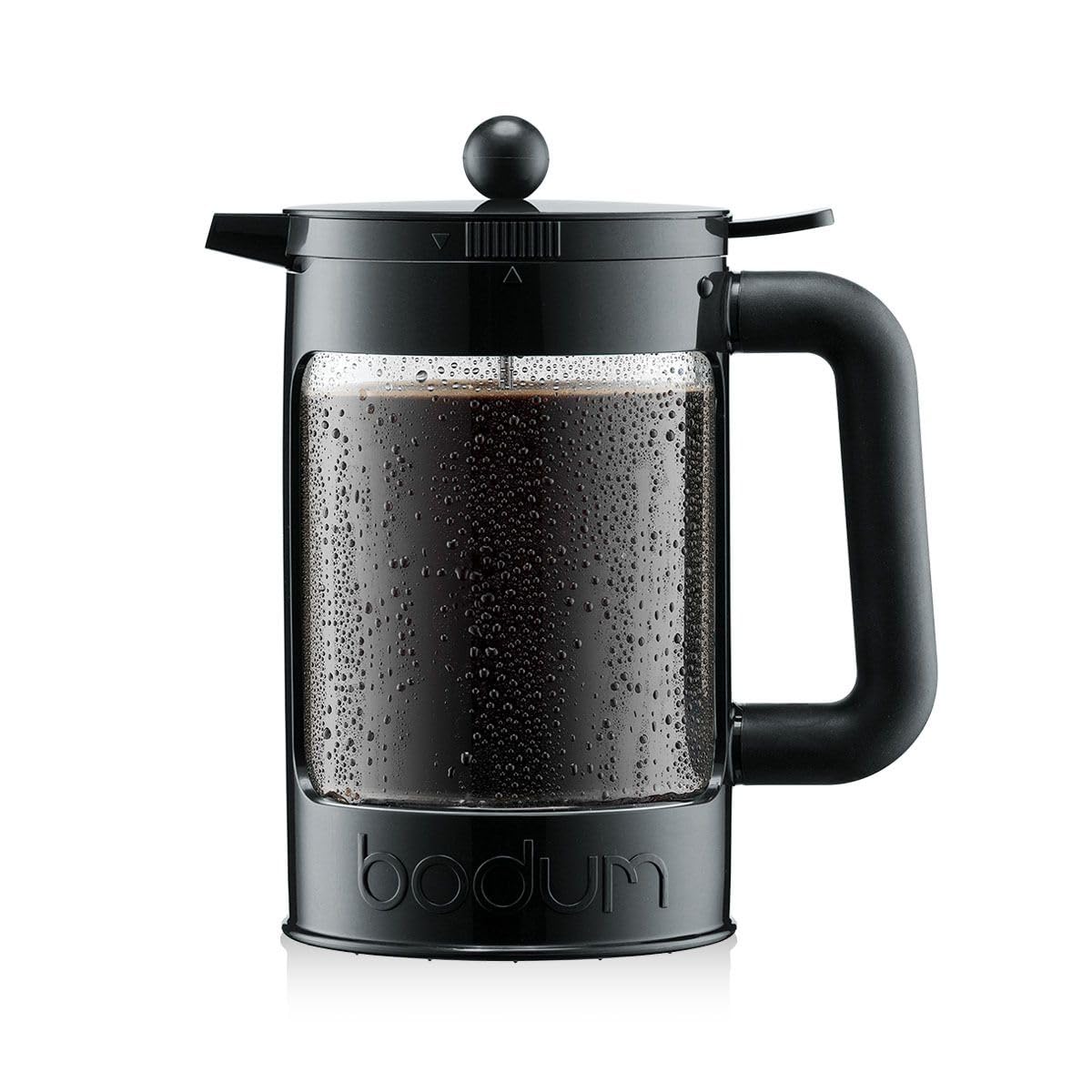 SOLT Japan Market BODUM Coffee Maker Coffee Press BEAN French Press Iced Coffee Maker 1500ml Black Stainless Steel Filter Glass Beaker Immersion Type Coffee Cold Brew black