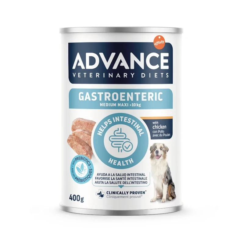 Advance Veterinary Diets 6 x 400 gr Comida húmeda para perros Gastroenteric Advance Veterinary Diets