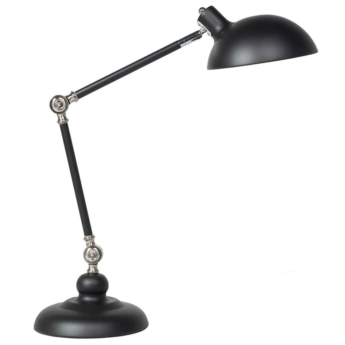Beliani Industrial Metal Desk Lamp Black Meramec