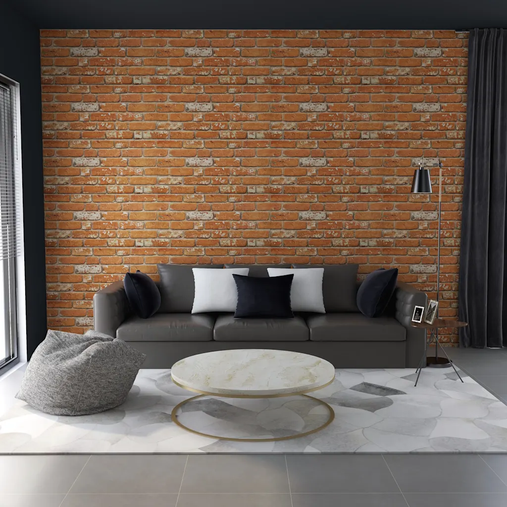 VidaXL 3D Wall Panels with Light Brown Brick Design 11 pcs EPS