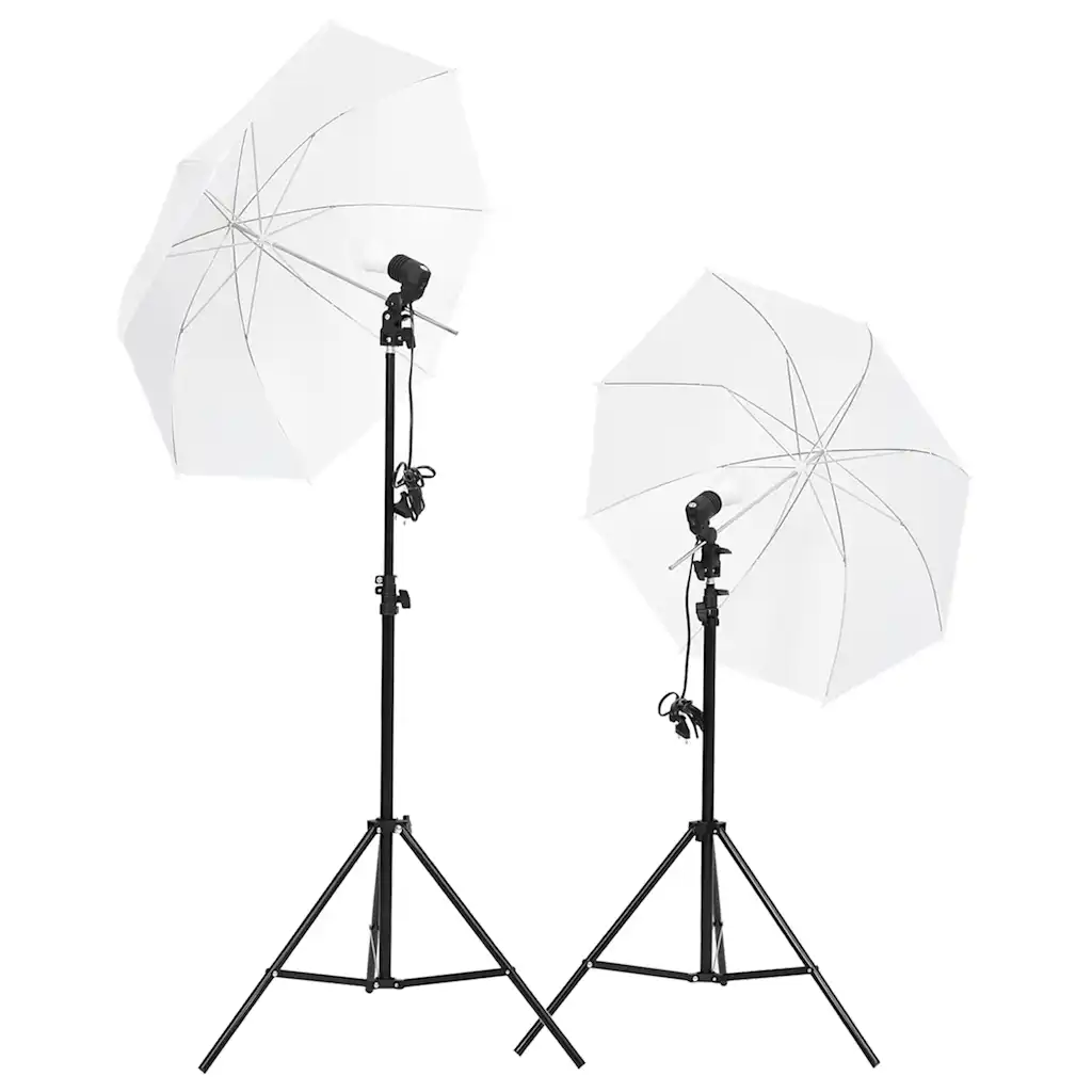 VidaXL Studio Lighting Kit with Tripods & Umbrellas