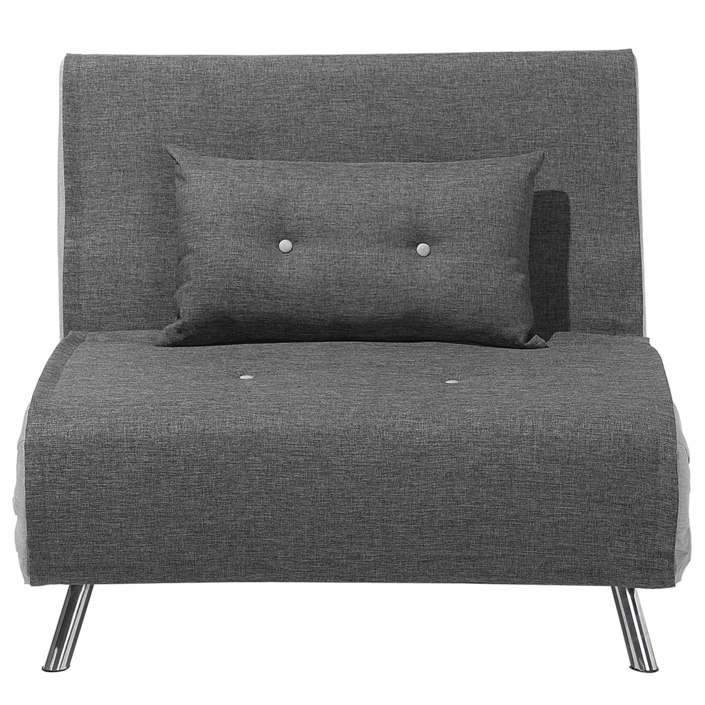 Beliani Retro Sofa Bed Farris Dark Grey