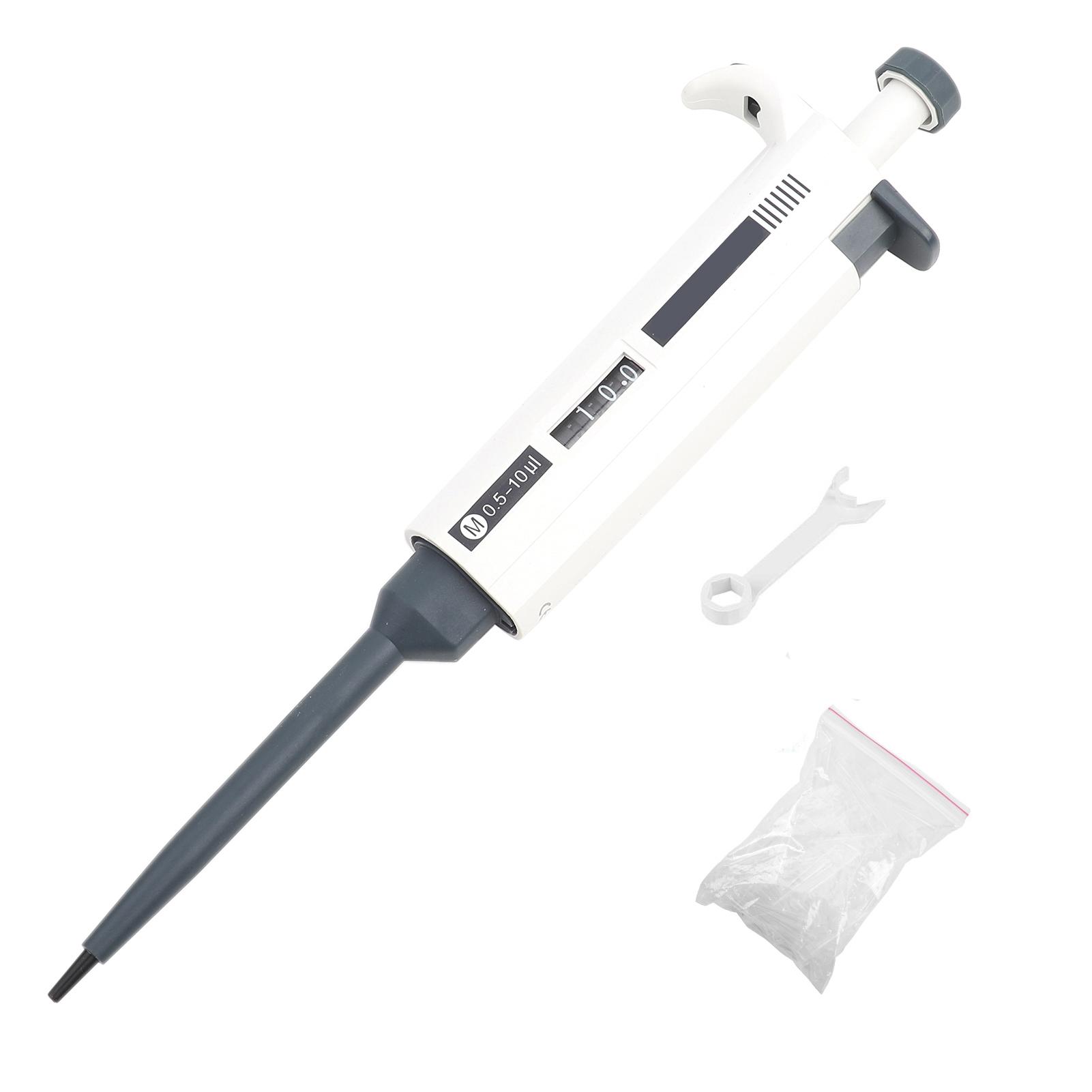 Koogeelife 1pc Single Channel Manual Adjustable Pipette Pipettor Pipet Laboratory Tool 0.5~10ul