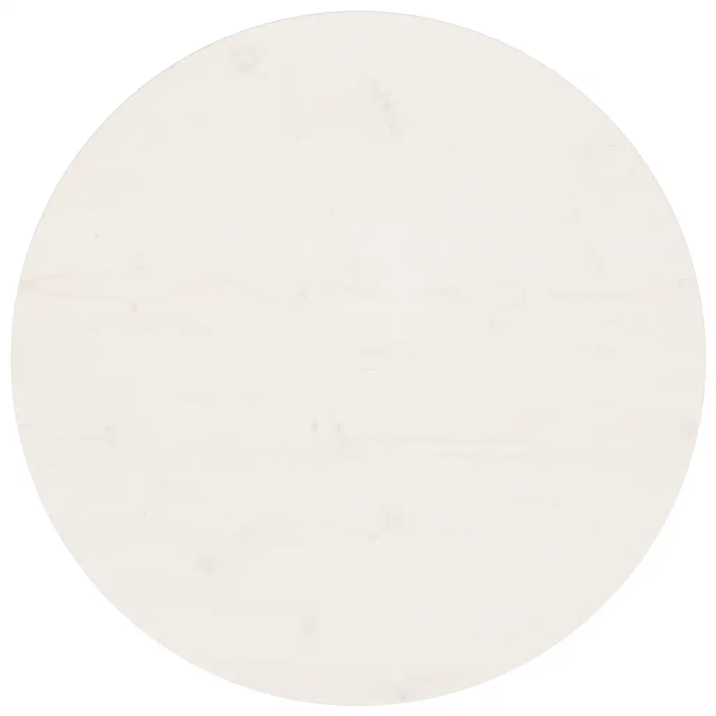 VidaXL Table Top White Ø70x2.5 cm Solid Wood Pine