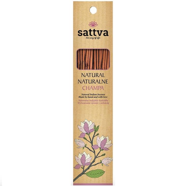MANADA - HomeCare Sattva Serenity Champa Incense Sticks - Indian Aromatherapy for Stress Relief & Relaxation, 20-Stick Pack