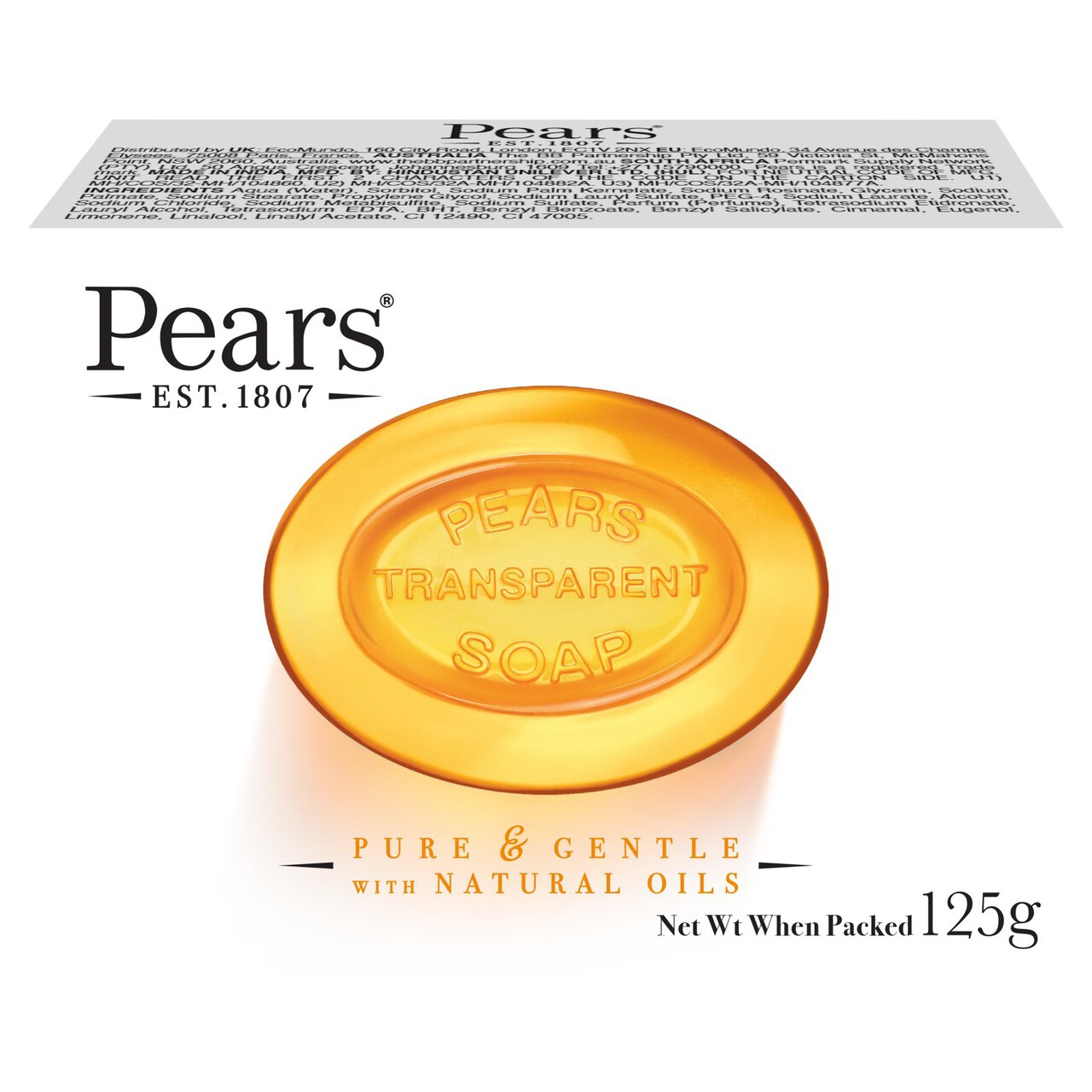 Robert Dyas Pears Transparent Soap 125g