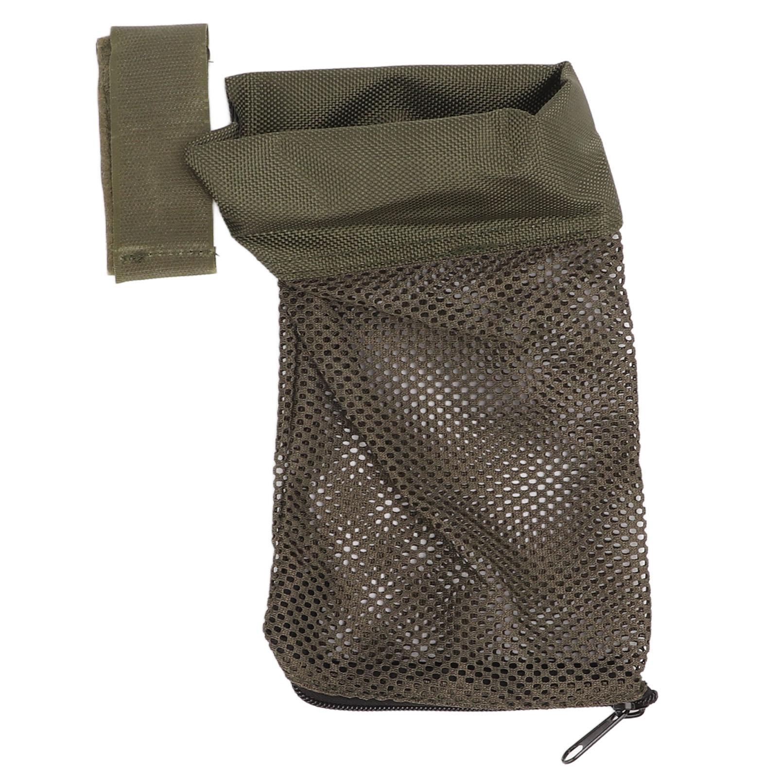 Fishine Cartridge Catcher Iron Nylon Brass Quick Release Shell Padded Mesh with Zipper for Hunting Shooting