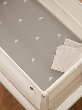  Pack of 2 Crib Sheets - Grey Cloud