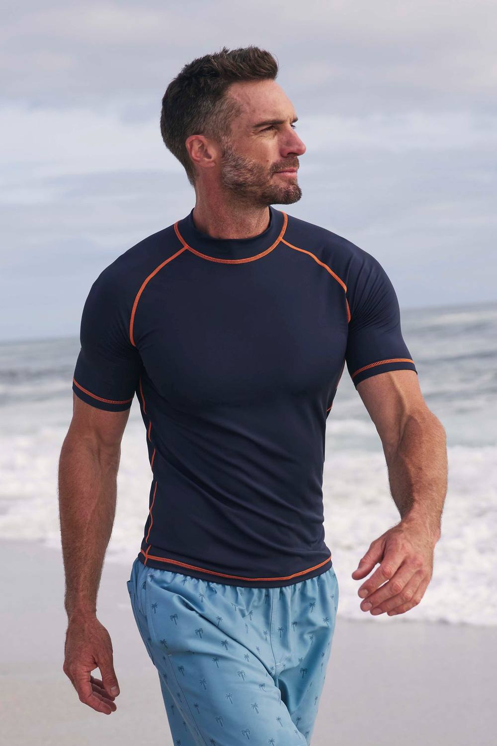 Mountain Warehouse Mens UV Rash Vest - Navy